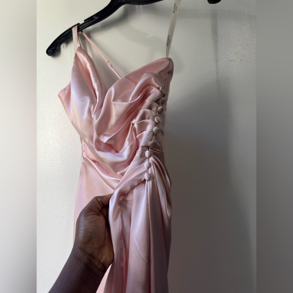 Galina Signature Bridesmaid One-Shoulder Satin Dress - Picture 7 of 16